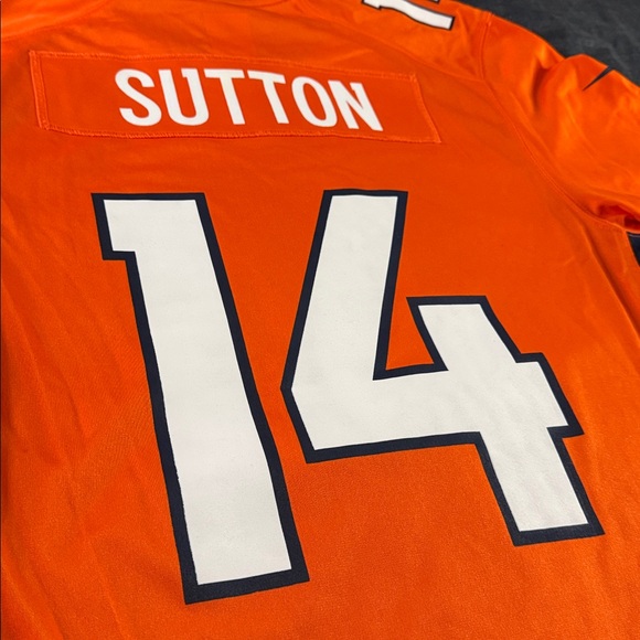 Denver Broncos #14 Courtland Sutton Home NFL On Field Nike Jersey - Picture 8 of 8
